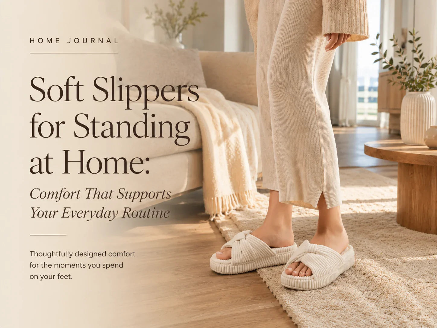Soft Slippers for Standing at Home: Comfort That Supports Your Everyday Routine