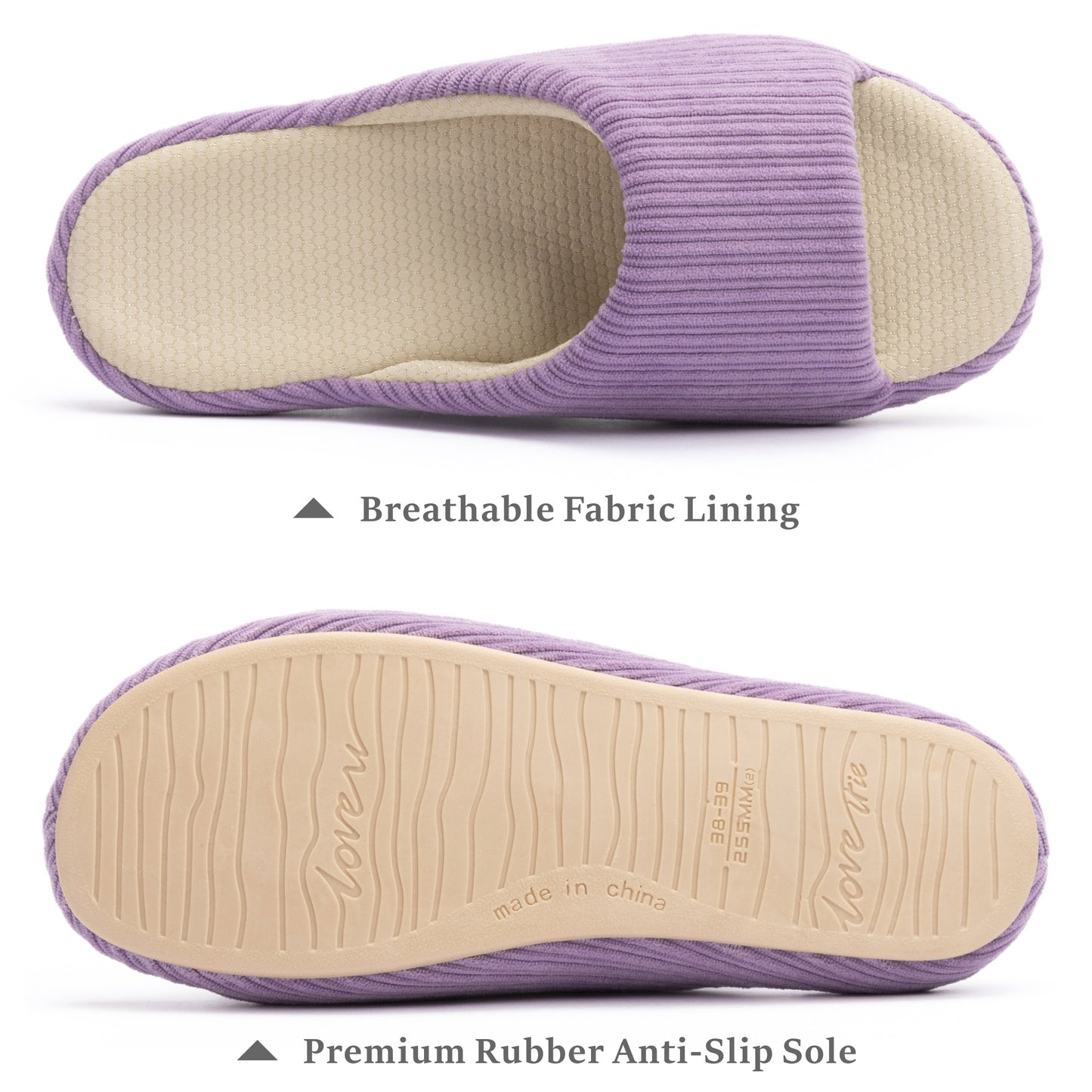 Chantomoo Womens Slipper Memory Foam Slippers Comfy House Slippers Rubber Sole Bedroom Cozy Indoor Outdoor Home Slipper Slides