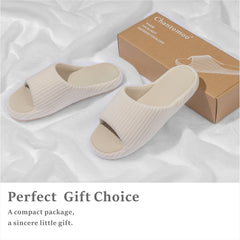 Chantomoo Womens Slipper Memory Foam Slippers Comfy House Slippers Rubber Sole Bedroom Cozy Indoor Outdoor Home Slipper Slides