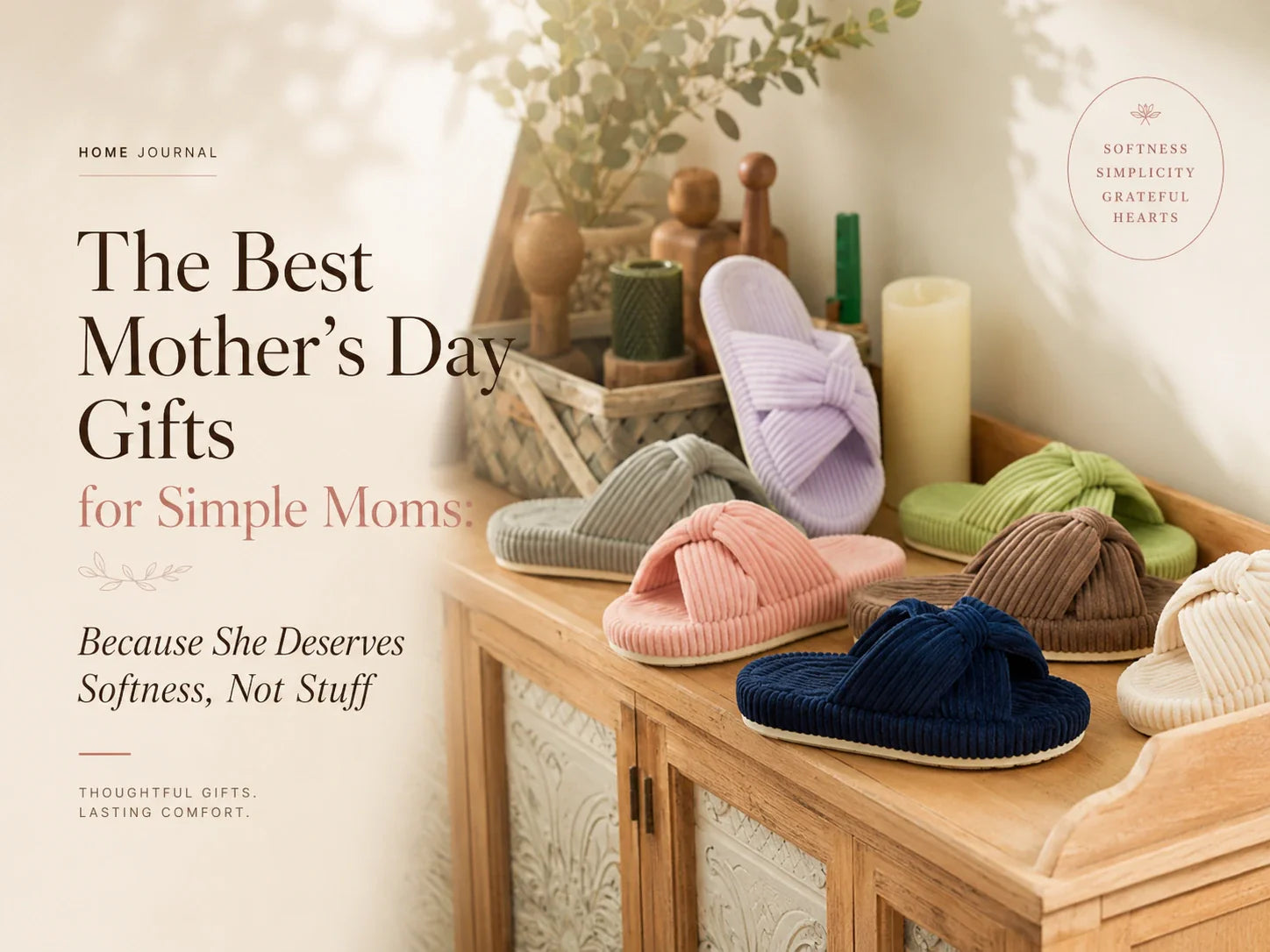 The Best Mother’s Day Gifts for Simple Moms: Because She Deserves Softness, Not Stuff