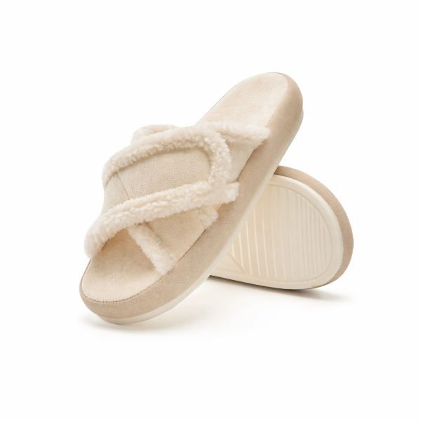 Meadow Milk Adjustable Slippers