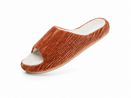 Scallop - Pantofole con Suola Morbida Terracotta