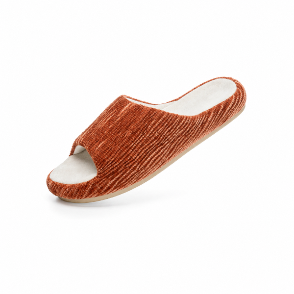 Scallop - Terracotta-pantoffels met zachte zool