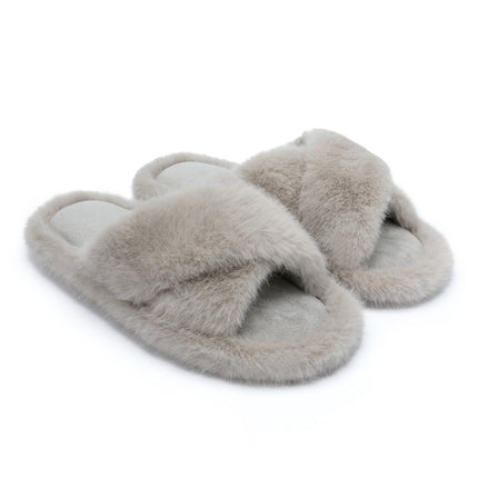 Zapatos de casa antideslizantes peludos