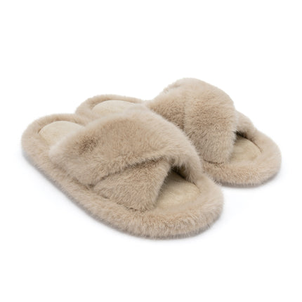 Zapatos de casa antideslizantes peludos