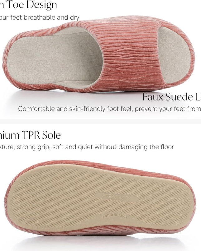 Dusty Rose Pink Scallop Rib Corduroy