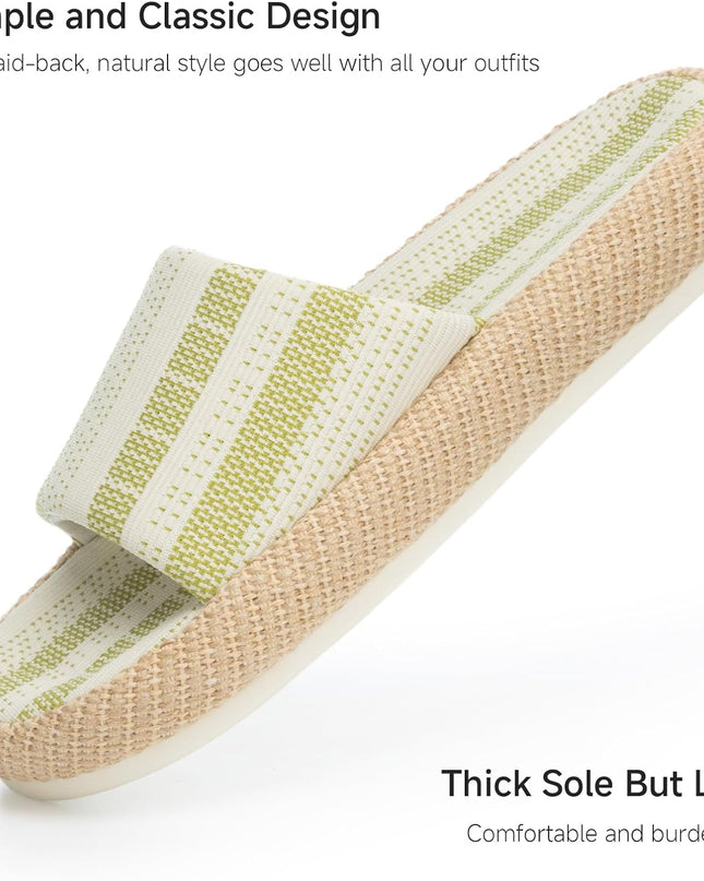 MossWeave Casual Slide Slippers