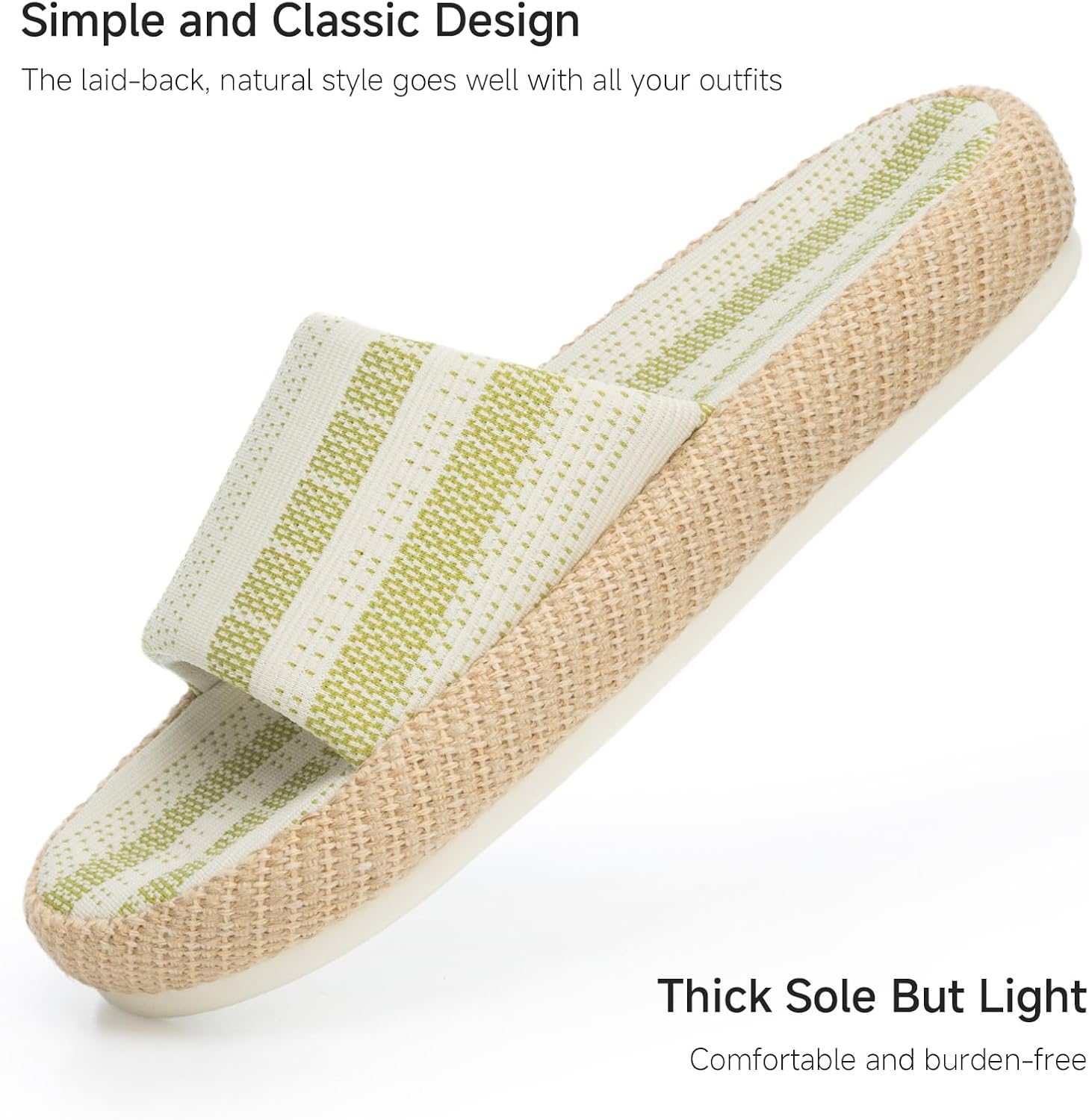 Pantuflas casuales Horizon MossWeave tipo slide