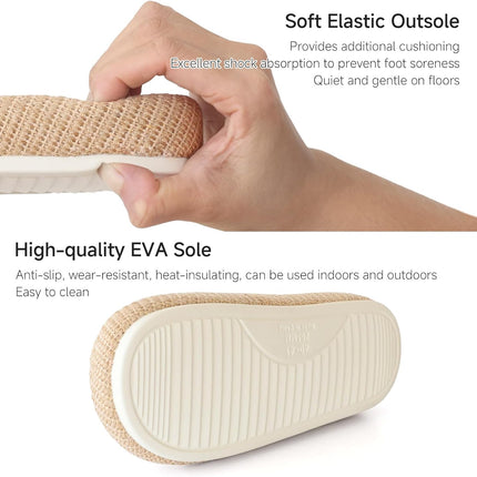 EcoWeave Serenity Cross-Strap Slippers