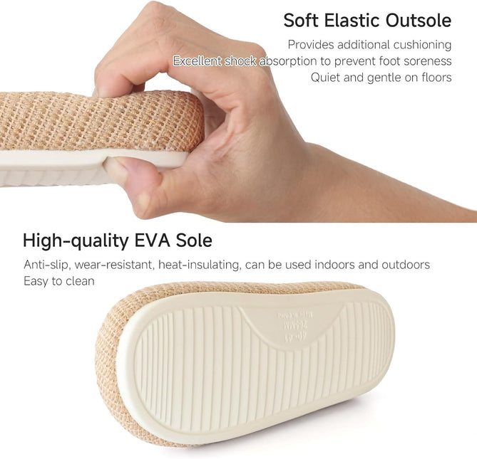 Coastal EcoWeave Serenity Cross-Strap Slippers