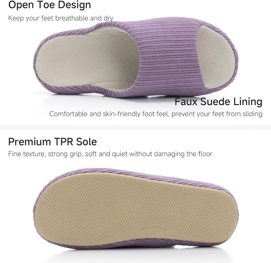 Scallop - Chaussons Heather Purple à semelle souple