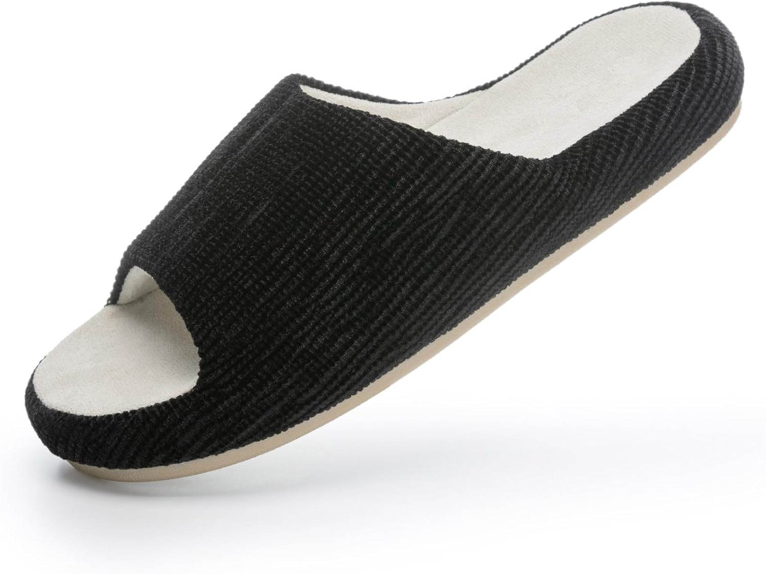 Scallop - Black Mica-pantoffels met zachte zool