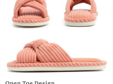 BOWDY Terracotta dunne zolen pantoffels