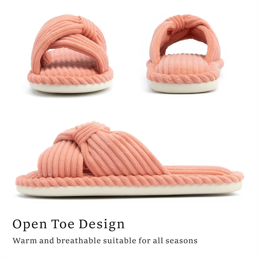 BOWDY Pantuflas de suela fina color terracota