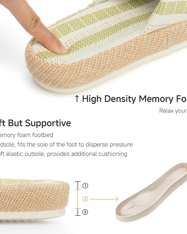 MossWeave Casual Slide Slippers