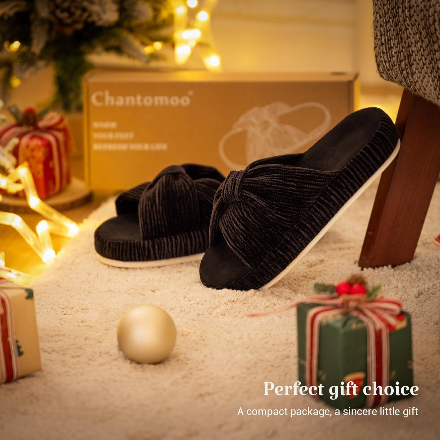 HODY - Black Diamond Memory Foam Slippers