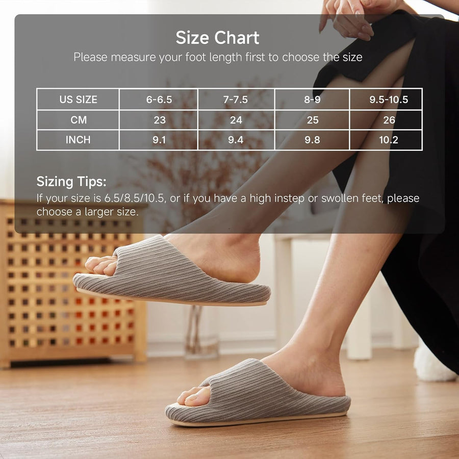Scallop - Pantuflas gris nube de suela suave