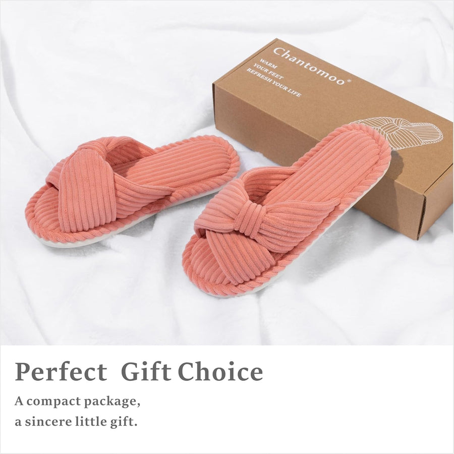 BOWDY Pantuflas de suela fina color terracota