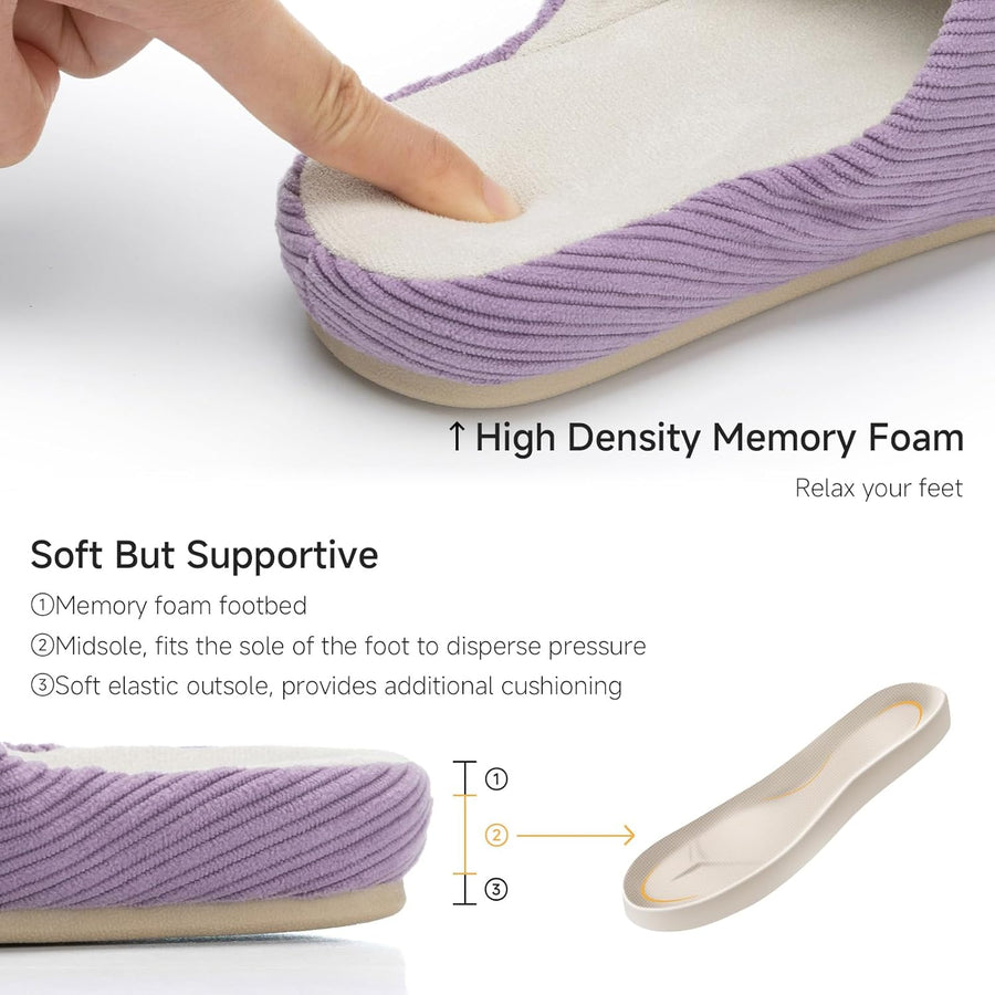Scallop - Chaussons Heather Purple à semelle souple
