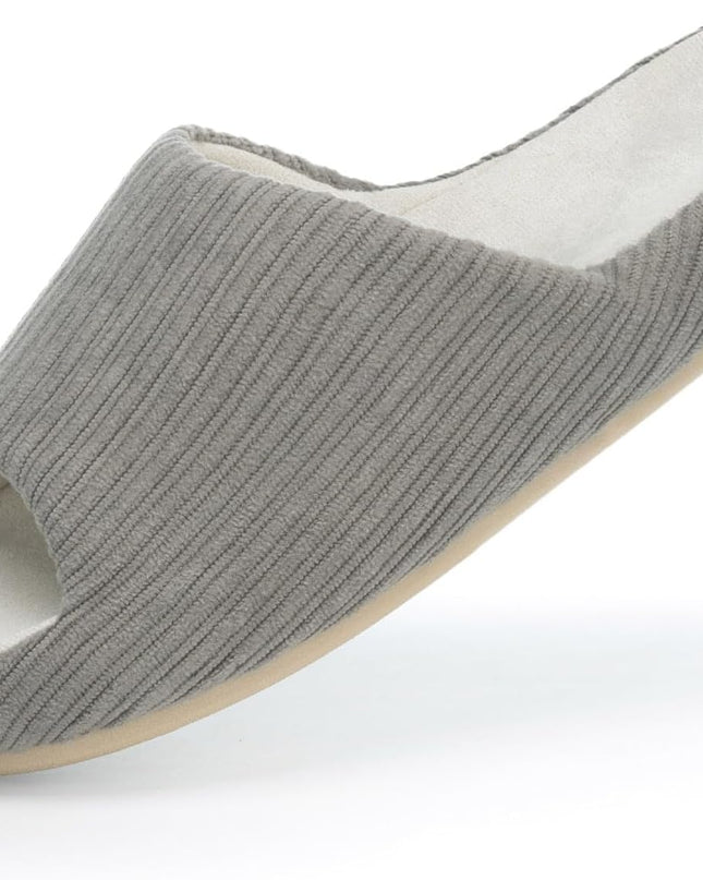 Cloud Grey Scallop Rib Corduroy