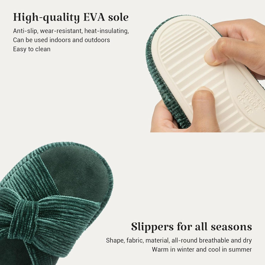 Luxurious Pearl Velvet Slippers