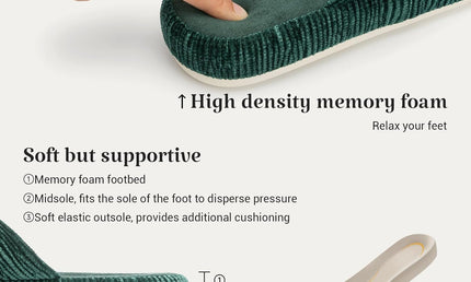 HODY - Kingfisher Green Memory Foam Hjemmesko