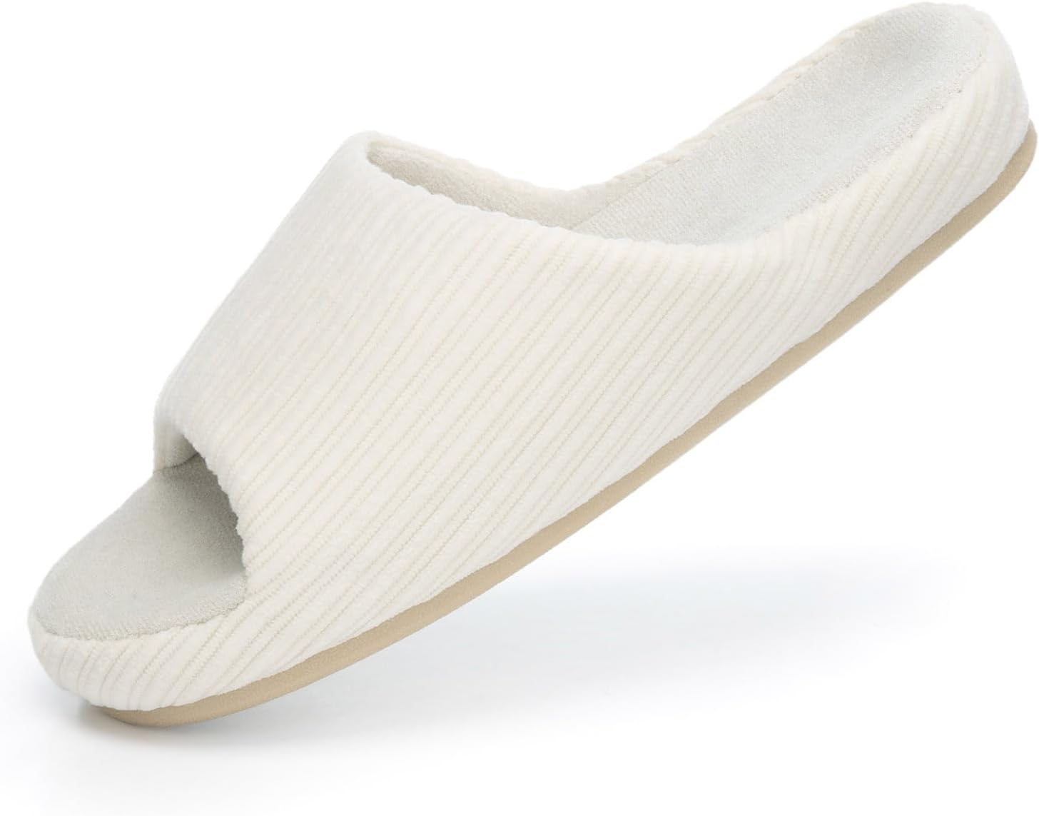 Scallop - Silk White-pantoffels met zachte zool
