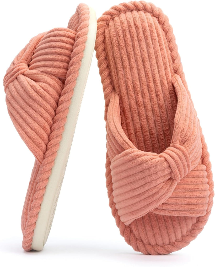 BOWDY Pantuflas de suela fina color terracota