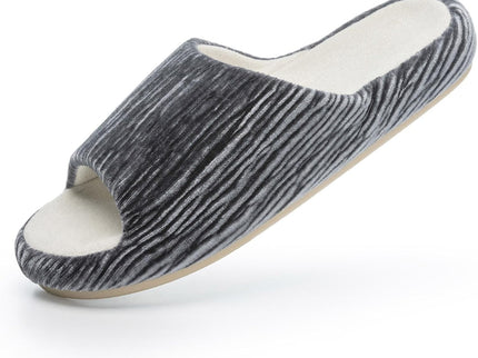 Pantuflas Scallop de suela suave gris grafito jaspeado