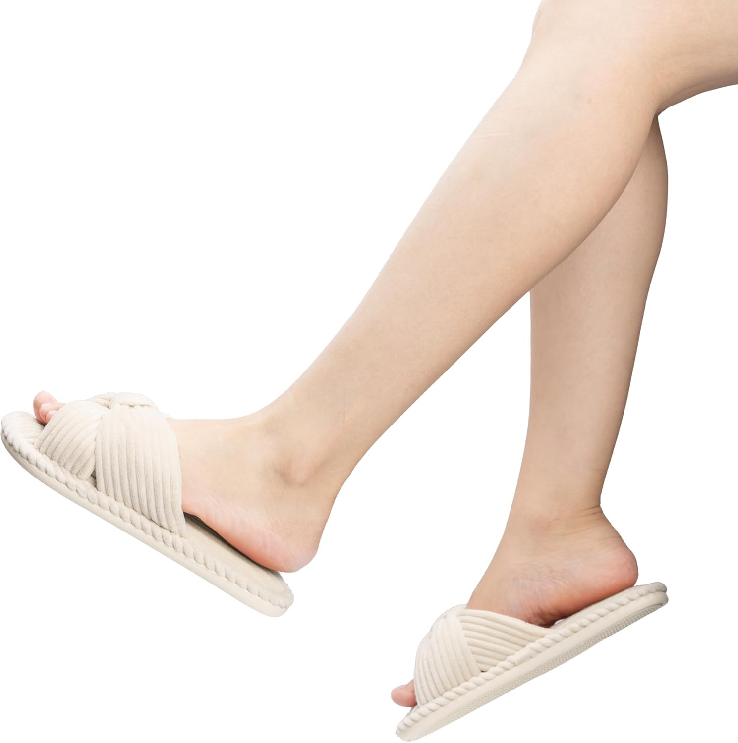 Pantuflas BOWDY de pana con lazo