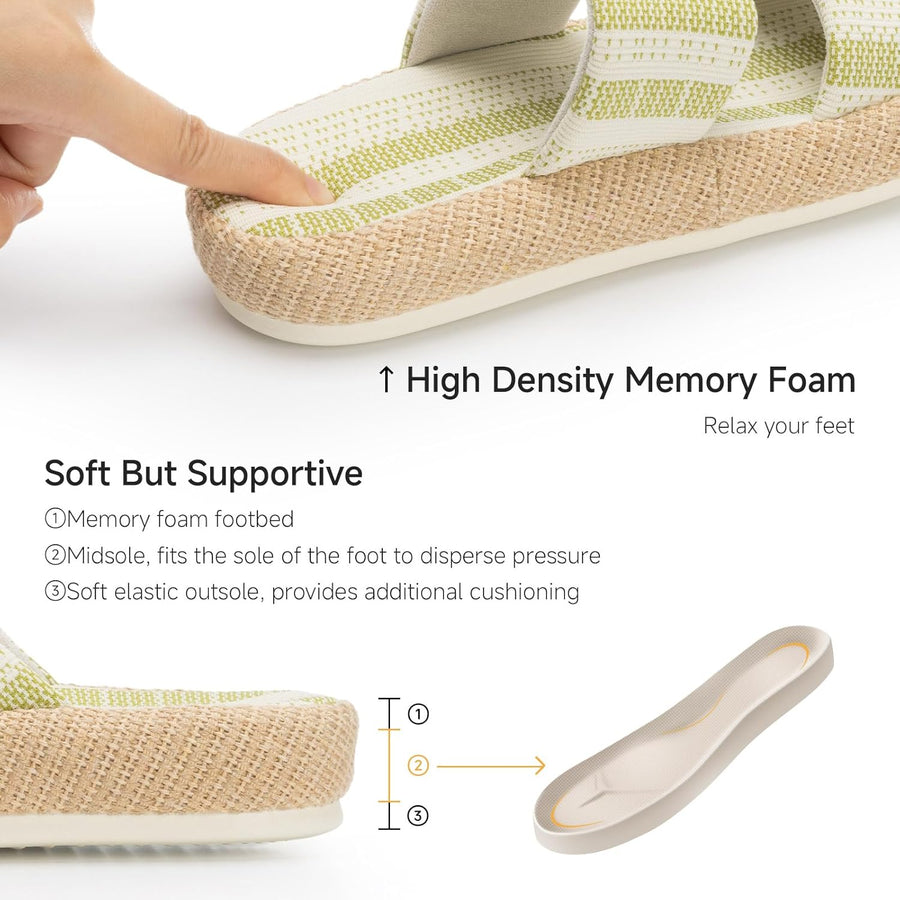 Boardwalk - Matcha Latte Lightweight Slippers