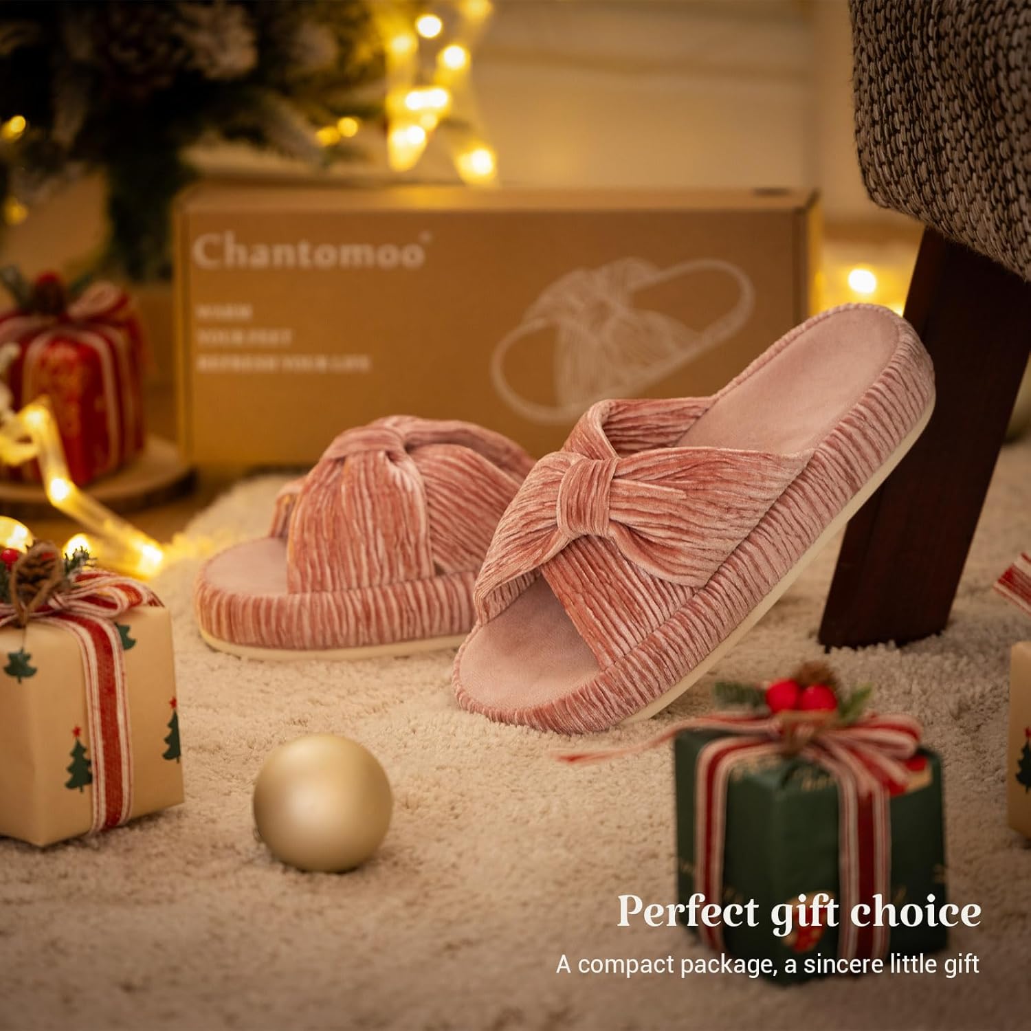 HODY - Almond Blossom Memory Foam Slippers
