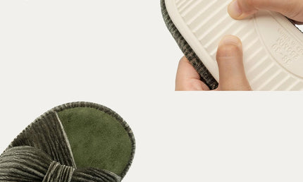 Pantuflas HODY de espuma viscoelástica champagne oliva