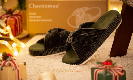 Pantuflas HODY de espuma viscoelástica champagne oliva