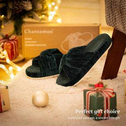 Luxurious Pearl Velvet Slippers