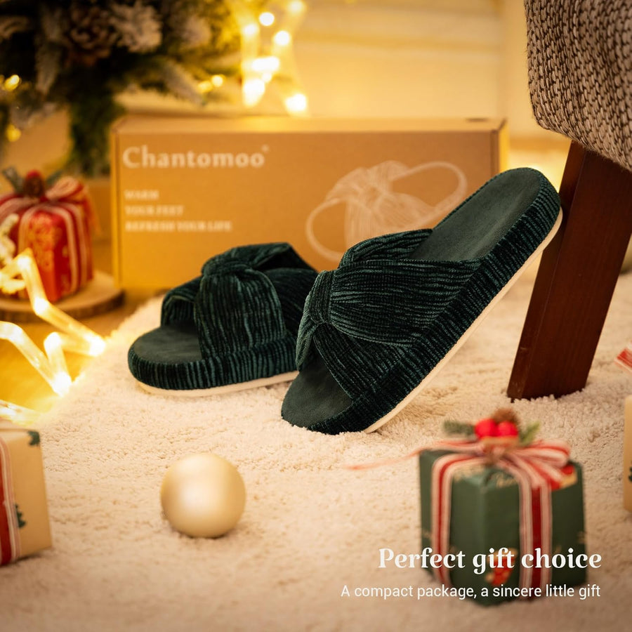 HODY - Chaussons Kingfisher Green en mousse à mémoire de forme