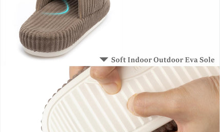 Pantuflas HODY de espuma viscoelástica con café