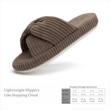 HODY - Coffee Memory Foam Slippers