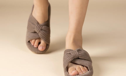 Pantuflas HODY de espuma viscoelástica con café