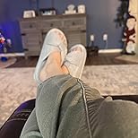 Customer wearing Chantomoo slippers
