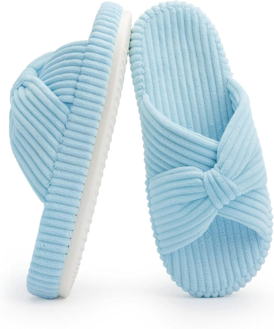 HODY - Pantuflas azul bebé con espuma viscoelástica