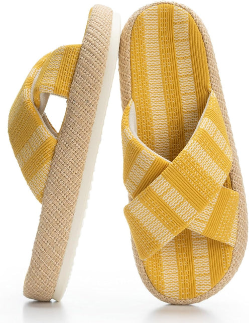 Coastal EcoWeave Serenity Cross-Strap Slippers