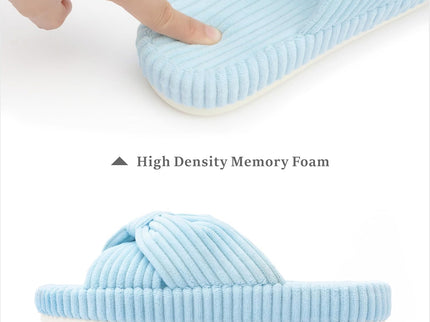 HODY - Babyblå Memory Foam Tøfler