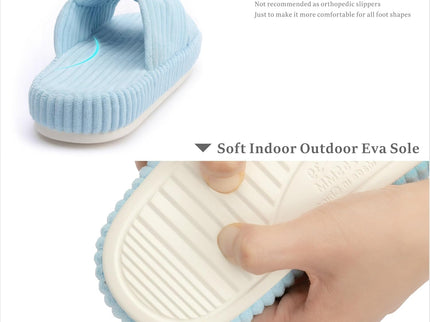 HODY - Babyblå Memory Foam Tøfler