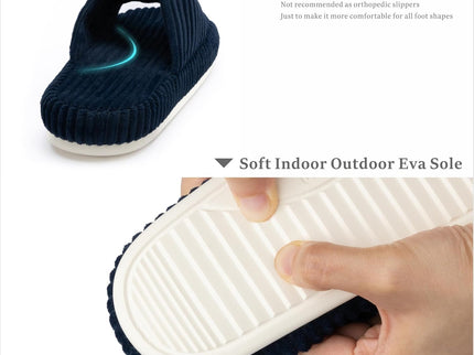 HODY - Oxfordblå Memory Foam-tofflor