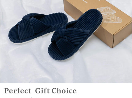 HODY - Oxfordblå Memory Foam-tofflor