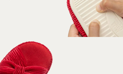Pantuflas HODY de espuma viscoelástica carmesí