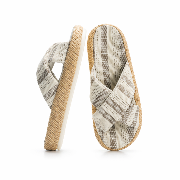 Coastal - Shell & Mist Supportive Slippers