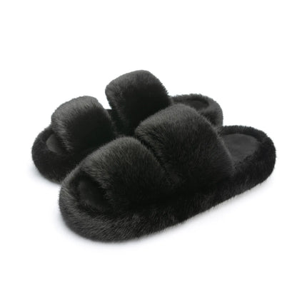Chaussons d’intérieur Hush duveteux à bout ouvert