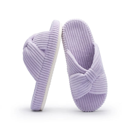 Chaussons HODY à nœud papillon en mousse à mémoire de forme